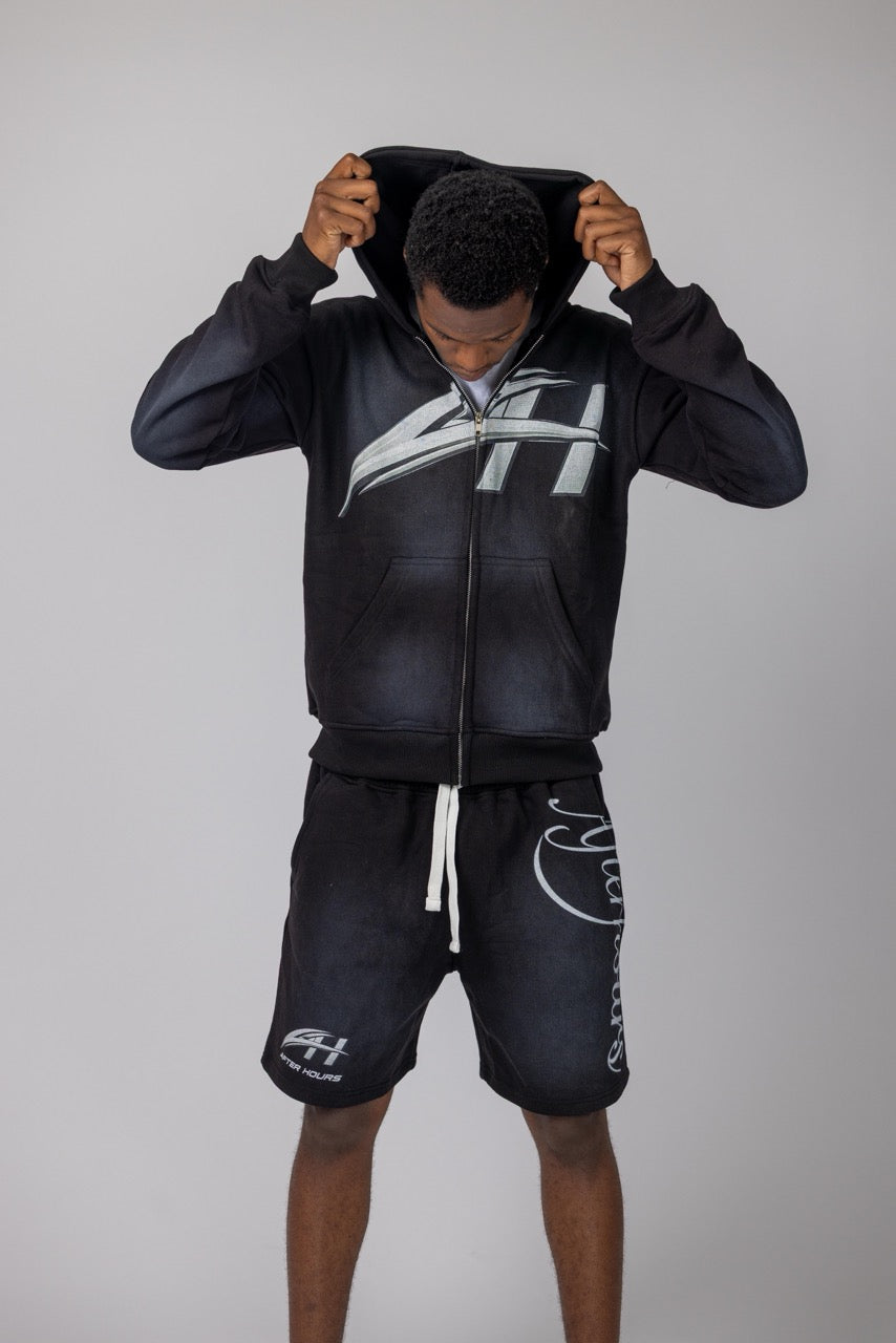 AFTER SUNSET HOODIE — BLACK