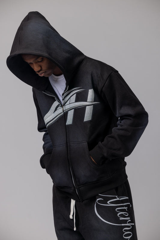 AFTER SUNSET HOODIE — BLACK