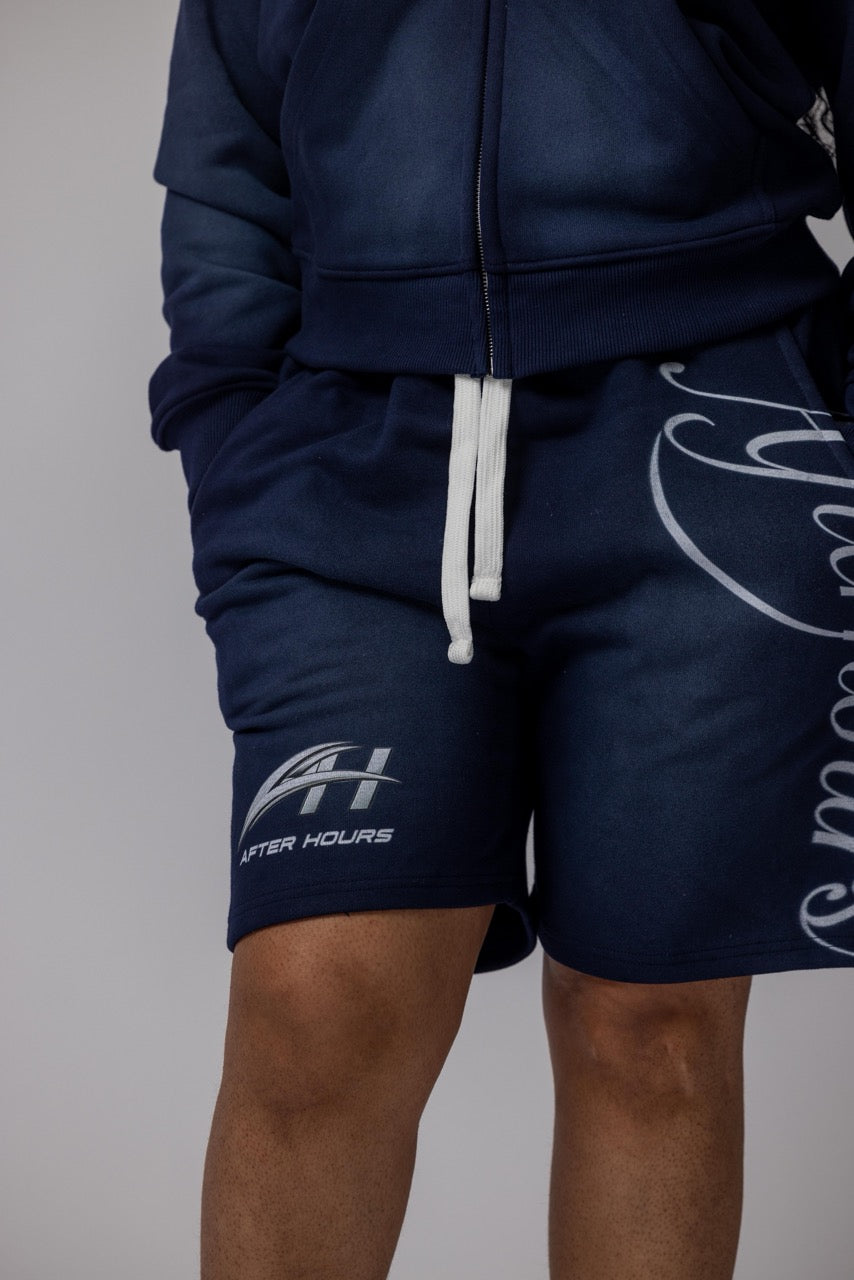 AFTER SUNSET SHORTS — NAVY BLUE