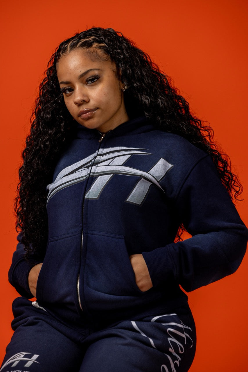 AFTER SUNSET HOODIE — NAVY BLUE