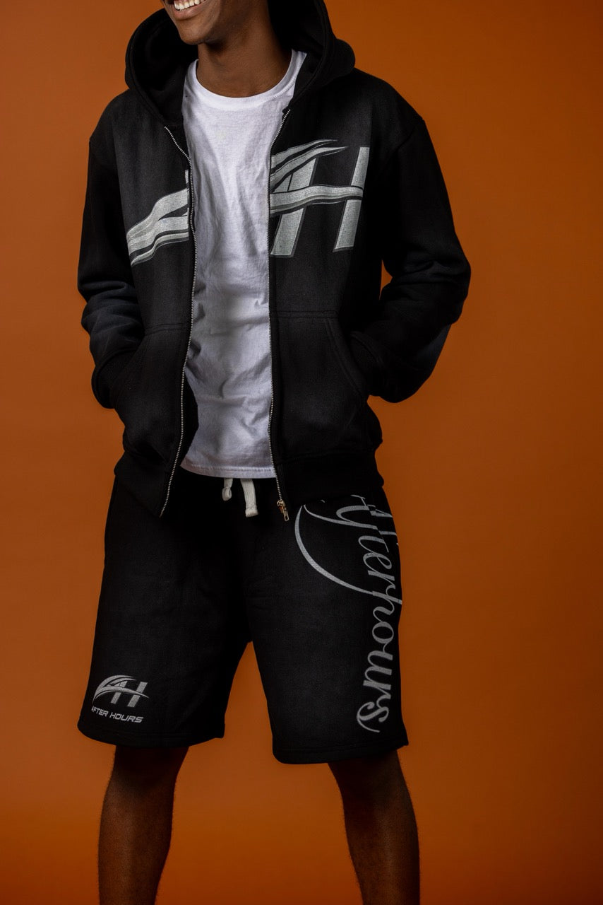 AFTER SUNSET HOODIE — BLACK